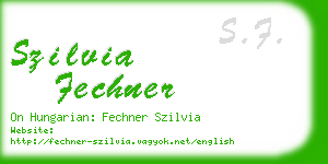 szilvia fechner business card